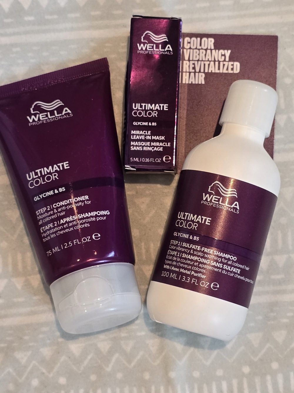 Wella Professionals Ultimate Color Shampoo, Conditioner & Mask Set - Travel Size